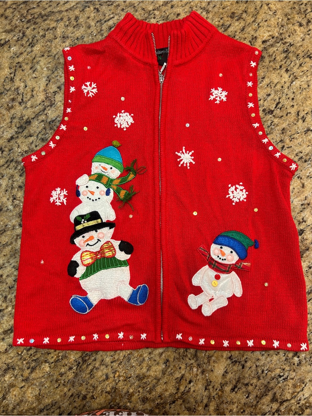 Christmas Sweater Vest -medium